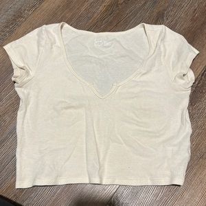 Aerie Cream crop top